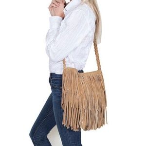 suede fringe bag